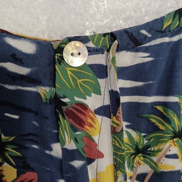 Hilo Hattie Hawaiian Original Cropped Pants Women’s Size S Tropical Print Woven - Picture 4 of 10